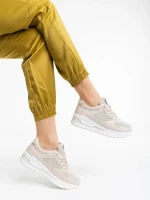 Rachana bézs női sport cipő ökológiai bőrből