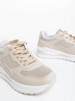 Rachana bézs női sport cipő ökológiai bőrből