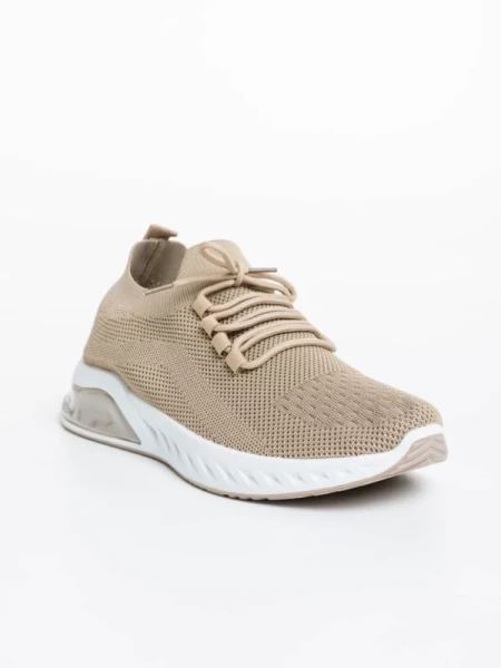 Amal bézs férfi sport cipő textil anyagból