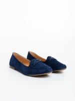 Ritanya kék női félcipő textil anyagból