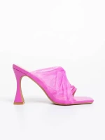 Shamyla fukszia női klumpa ökológiai bőrből és textil anyagból