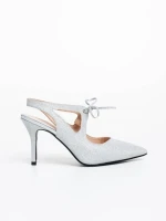 Shaira ezüstszínű női cipő textil anyagból