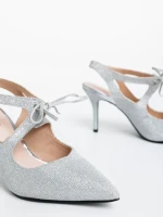 Shaira ezüstszínű női cipő textil anyagból