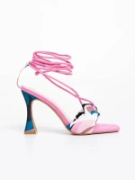Shadia fukszia női szandál textil anyagból