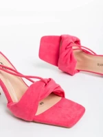 Shadia rózsaszín női szandál textil anyagból