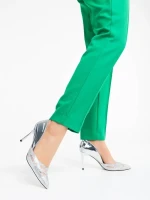 Shaneka ezüstszínű női cipő textil anyagból