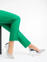 Shaneka ezüstszínű női cipő textil anyagból