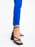 Sandora fekete női szandál ökológiai bőrből