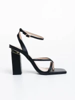 Sandora fekete női szandál ökológiai bőrből