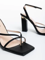 Sandora fekete női szandál ökológiai bőrből