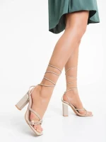 Syrena bézs női szandál ökológiai bőrből