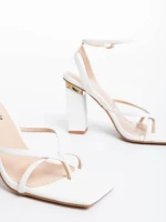 Sandora fehér női szandál ökológiai bőrből