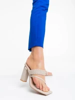 Sabira bézs női klumpa ökológiai bőrből