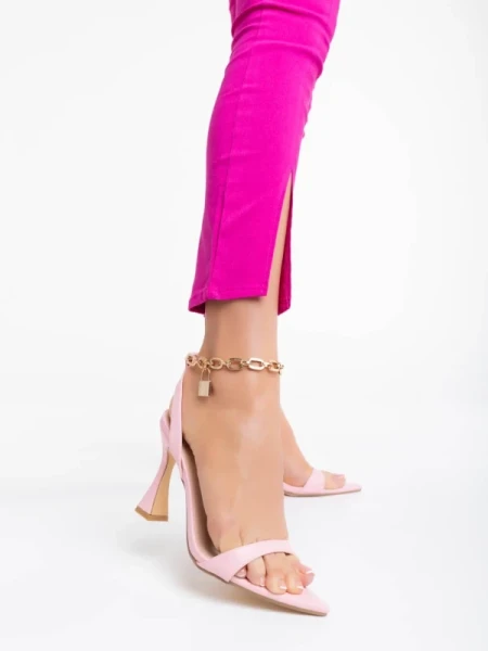 Soriya rózsaszín női szandál ökológiai bőrből