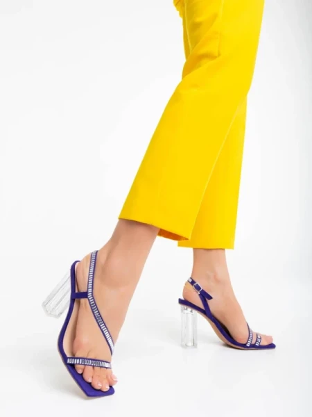 Shakia lila női szandál textil anyagból