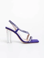 Shakia lila női szandál textil anyagból
