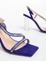 Shakia lila női szandál textil anyagból