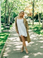 Shantaya bézs női szandál ökológiai bőrből