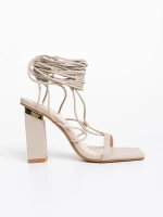 Shantaya bézs női szandál ökológiai bőrből