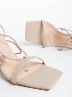 Shantaya bézs női szandál ökológiai bőrből