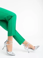 Siriadne ezüstszínű női cipő ökológiai bőrből