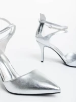 Siriadne ezüstszínű női cipő ökológiai bőrből