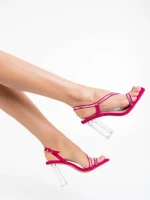 Shakia fukszia női klumpa textil anyagból