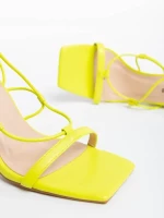 Shantaya sárga női szandál ökológiai bőrből