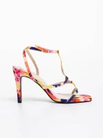 Saamia sárga női szandál textil anyagból