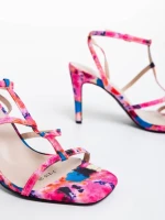 Saamia fukszia női szandál textil anyagból