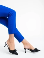 Shenay fekete női klumpa textil anyagból