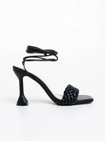 Sahana fekete női szandál ökológiai bőrből