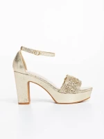 Tirza aranyszínű női szandál ökológiai bőrből