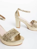 Tirza aranyszínű női szandál ökológiai bőrből