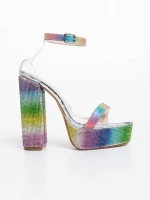 Darley multicolor női szandál textil anyagból