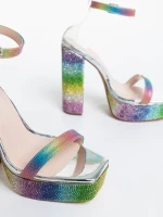 Darley multicolor női szandál textil anyagból