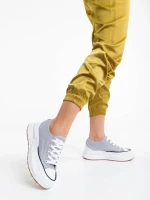 Daina szürke női tornacipő textil anyagból