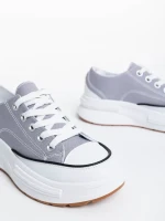 Daina szürke női tornacipő textil anyagból