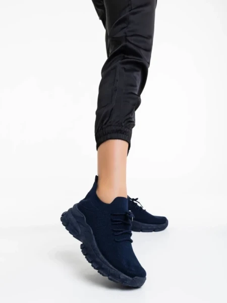 Donia kék női sportcipő textil anyagból