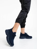 Donia kék női sportcipő textil anyagból