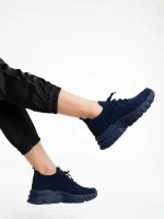 Donia kék női sportcipő textil anyagból