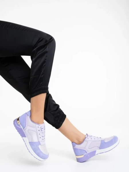 Laraine lila női sportcipő textil anyagból