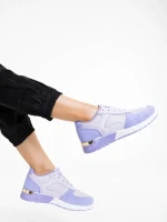 Laraine lila női sportcipő textil anyagból