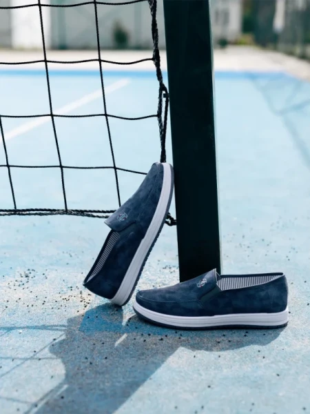 Izan kék férfi espadrille textil anyagból