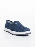 Izan kék férfi espadrille textil anyagból