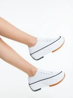 Lanaya fehér női teniszcipő textil anyagból