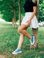 Lanaya kék női teniszcipő textil anyagból