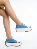 Lanaya kék női teniszcipő textil anyagból