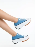 Lanaya kék női teniszcipő textil anyagból