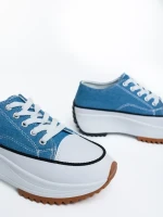 Lanaya kék női teniszcipő textil anyagból